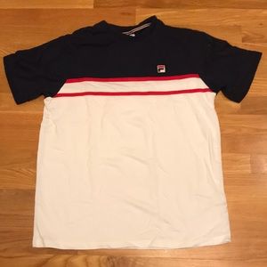 Striped Fila t-shirt